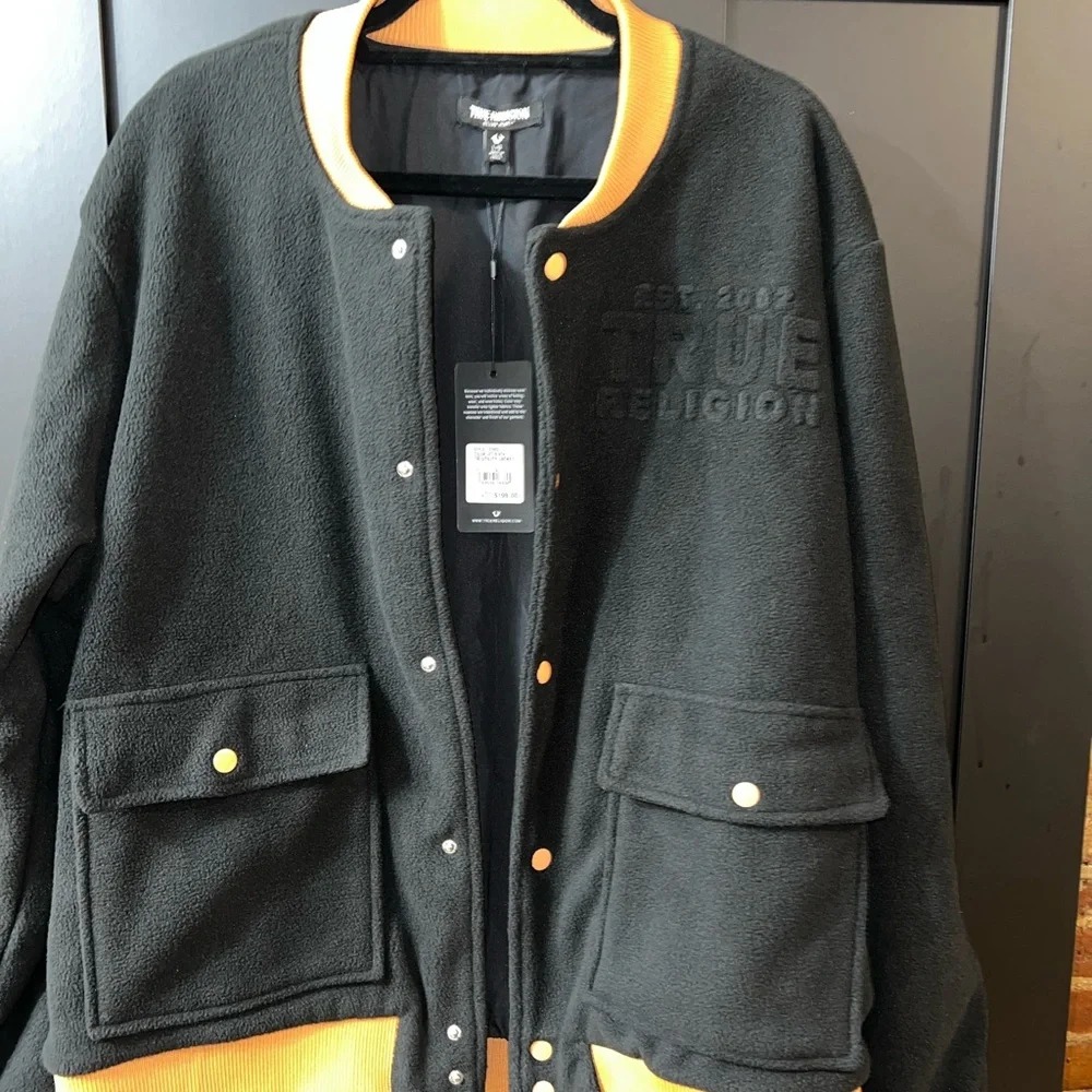 True Religion Mens Bomber Jacket - Picture 2 of 13